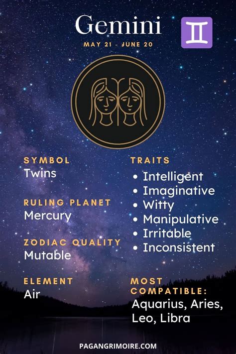 Gemini Personality Traits Of The Twins The Pagan Grimoire