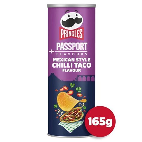 Pringles Passport Flavours Mexican Style Chilli Taco Flavour Limited