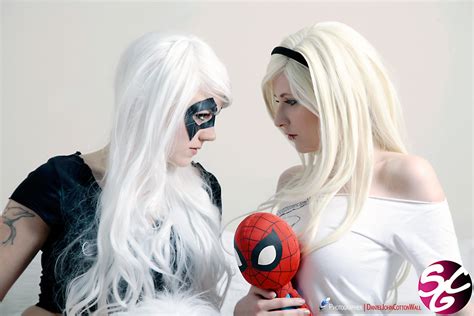 Flickriver Photoset Scg Black Cat And Gwen Stacy Pillow Fight Photoshoot By Scg Official