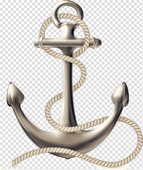 Silver Anchor Illustration Anchor Ship Logo Anchor Transparent