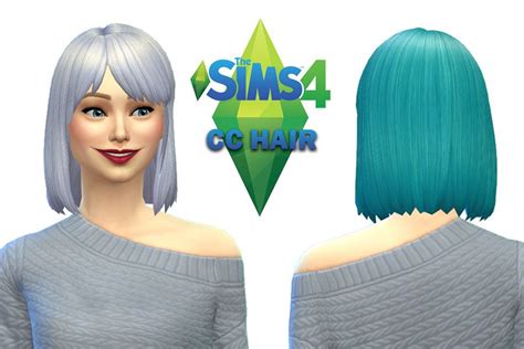 The Sims 4 Cc Hair Maxis Match Maxis Match Sims 4 Maxi
