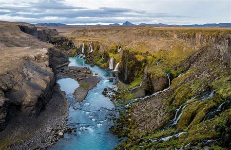 Island Wasserfälle Am Fluss Tungnaa Foto And Bild Europe Scandinavia Iceland Bilder Auf