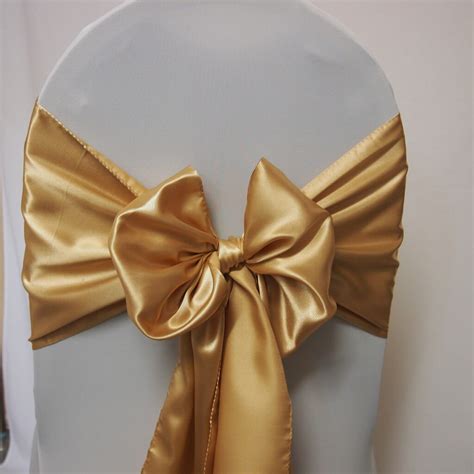 Coldwater is easier on fabrics. Covers Decoration Hire | Sash Gold Satin - Covers ...