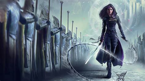 Armor Chain Girl Sword Warrior Woman Magic K Free Live Wallpaper