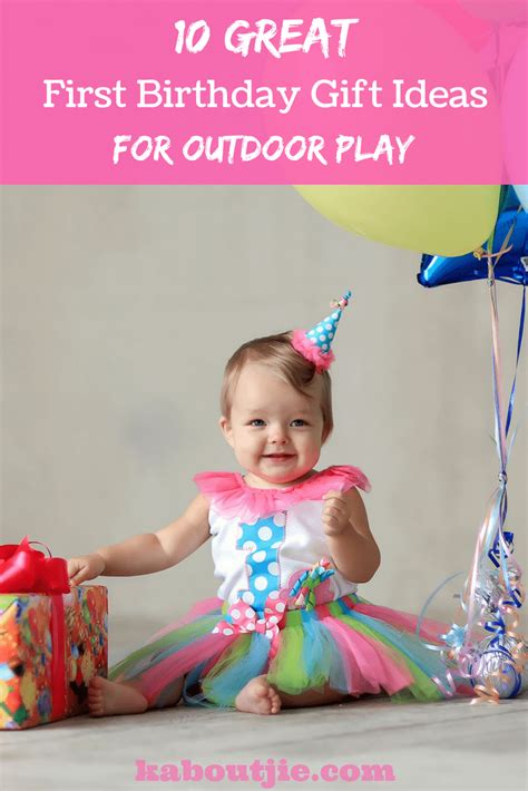 This milestone birthday will be one to remember, and these first birthday gift ideas, including baby toys, experience gifts, and more, will help to make the most of this precious time. 10 Great First Birthday Gift Ideas for Outdoor Play