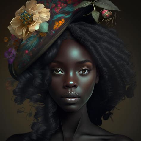 Premium Photo Black Beauty Beautiful Black Girl Afro American African Woman Black Model