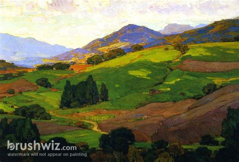 I Lifted Mine Eyes To The Hills By William Wendt Oil Painting