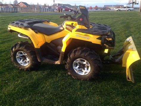2013 Can Am Outlander 500 4x4 W Snow Plow 40 Used Atvs In Stock For