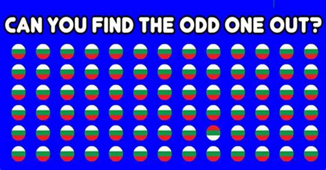 Only 1 In Every 2000 People Can Pass This Test Can You Find Odd One Out