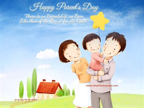 Happy Parents Day There Is No Friendship No Love Like That Of The