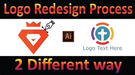 How To Redesign Logo In Illustrator Youtube