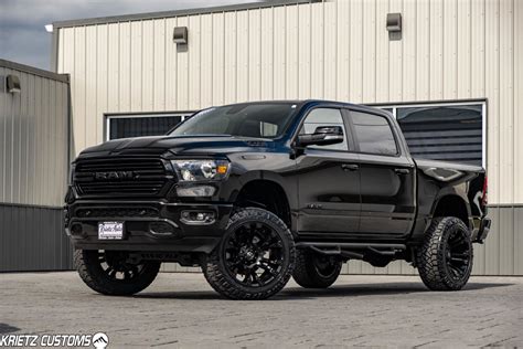 Lifted 2019 Ram 1500 With 22×12 Fuel Vapors Gloss Black With 6 Inch