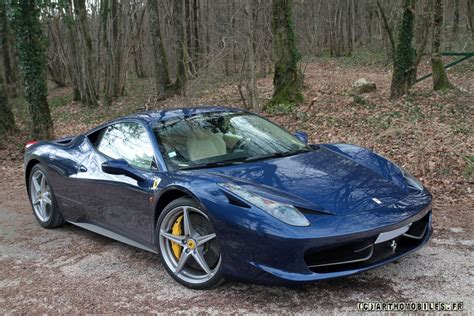 Photo Shoot Ferrari 458 Italia In Tdf Blue Crema