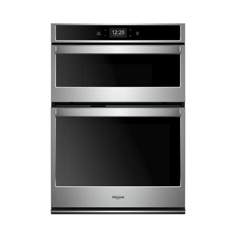 Manage mealtime and everything else. Whirlpool 30" Double Electric Convection Wall Oven with ...