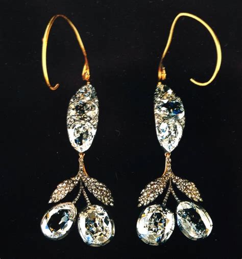 Diamond Earrings Made For Catherine The Great And Worn By Russian Grand