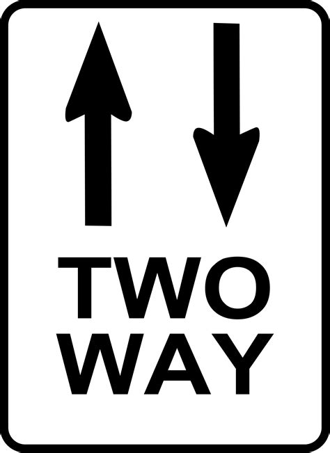 Clipart Two Way Sign