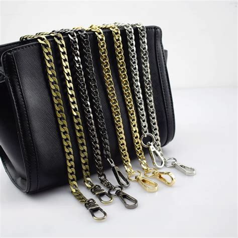 Meetee 120cm Hight Quality Metal Chains Purse Chain Buckles Shoulder