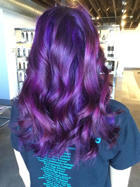 Bright Bold Purple Hair Color Pulpriot Purple Hair Beautiful Hair