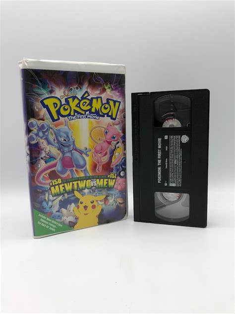 Pokemon The First Movie 1998 Vhs Vintage Cassette Tape With Etsy