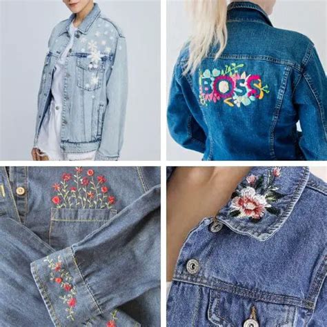How To Make Denim Jacket Embroidery Colorful Craft Corner