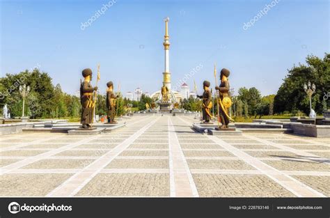 Independence Monument Monument Located Ashgabat Turkmenistan Design
