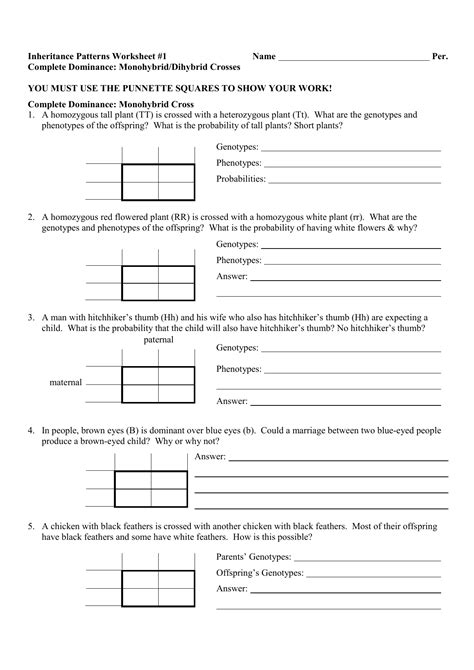 From dihybrid cross to monohybrid dihybrid crosses, quickly find. 33 Monohybrid Crosses Practice Worksheet Answer Key ...