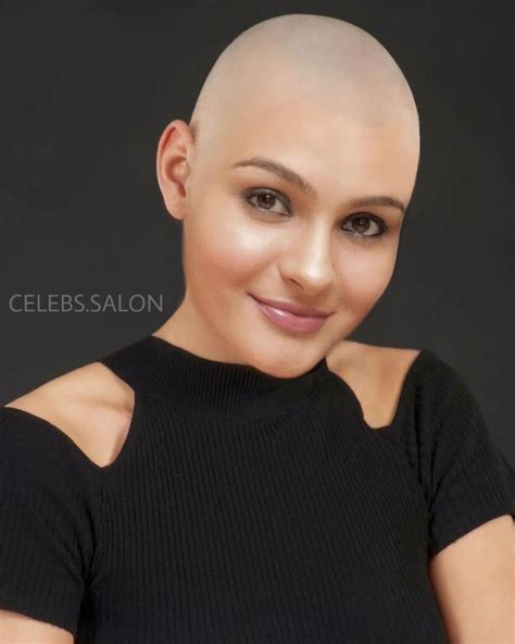 Celebrity Salon On Instagram Andrea Jeremiah Bald Edit Baldactress