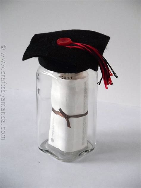 And that means gifts to give. Make a Graduation Cap Gift Jar - Crafts by Amanda