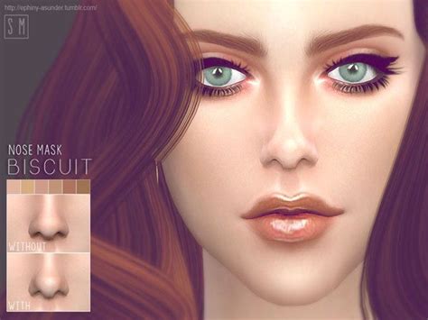 The Sims Resource Biscuit Nose Mask By Screaming Mustard Sims 4