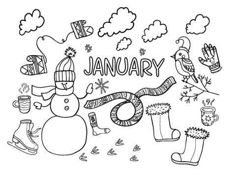 Free January Coloring Pages Coloring Pages