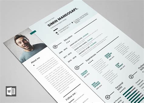 Free Modern Resume Template For Word Resumekraft