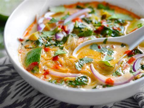 Coconut curry chicken soup is fragrant, fresh, and flavorful. Clean Eating Made Simple » Thai Curry Vegetable Soup