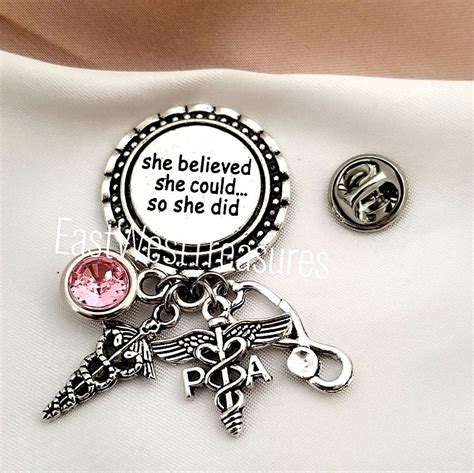 Personalized Physician Assistant Pin For Pa Graduation White Etsy