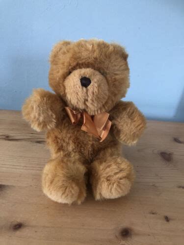 Vintage Teddy Bear With Bow Tieplush Softaurora Aanda Soft Toy Ltd York