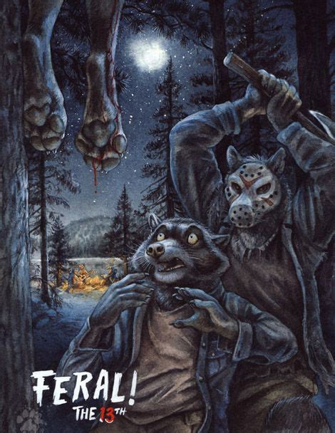 Feral The 13th Friday The 13th Parody Artwork Horror