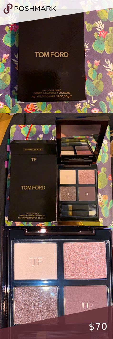 Tom Ford 12 Seductive Rose Eye Color Quad Rosé Eyes Ford Logo Wet And Dry Eye Color Tom