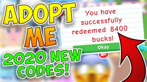 Don't wait any longer and get the rewards you deserve as soon as possible. Adopt Me Codes - 2020 - YouTube