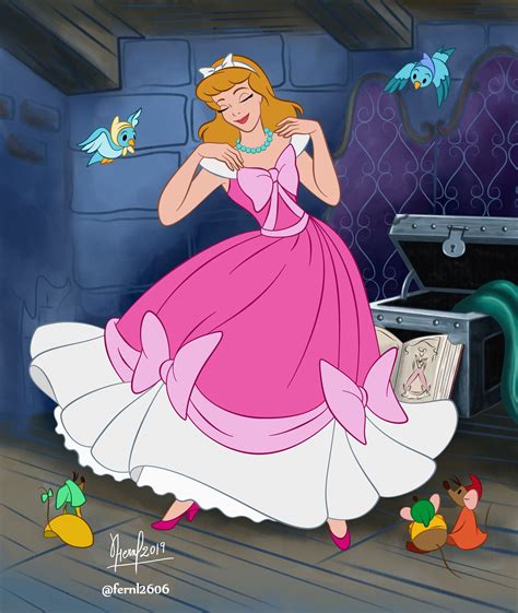 Cinderella Ball Gown Ii By Fernl On Deviantart Cinderella Pink Dress