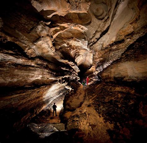 Caving Spelunking Mammoth Cave National Park Kentucky Usa