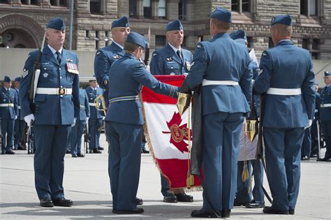 Toronto Goes Blue For Presentation Of Rcaf Colours News Article
