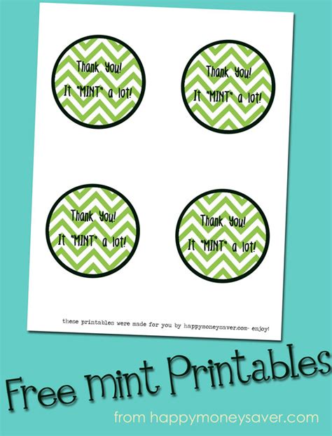 Thank You It Mint A Lot Printable Printable Word Searches