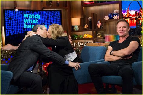 Video Andy Cohen Kisses Sting While Playing Spin The Bottle Photo 3827594 Andy Cohen Sting