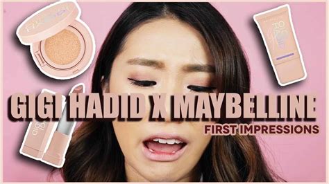 Gigi Hadid X Maybelline Review First Impressions Try On Youtube