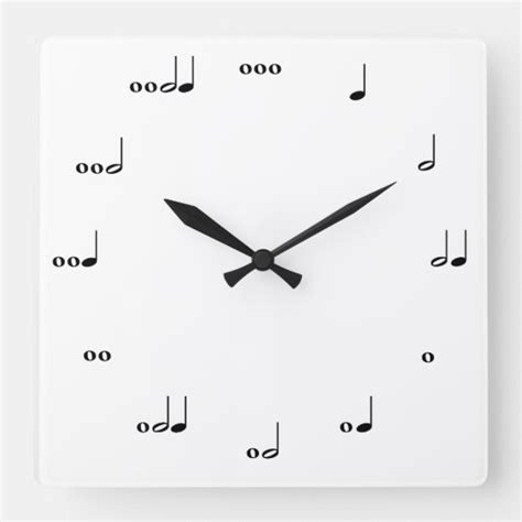 The Original Music Note Clock Zazzle Artofit