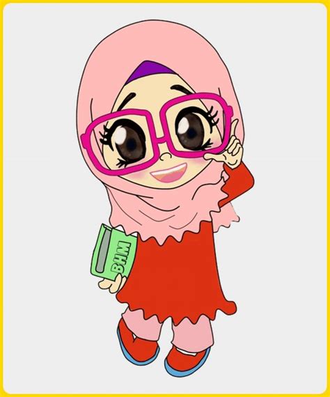 Gambar Kartun Muslimah Cantik Dan Imut Anak Kecil 1000 Gambar Kartun