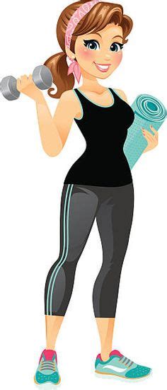 Free Download Cartoon Woman Girl Fitness Coach Transparent