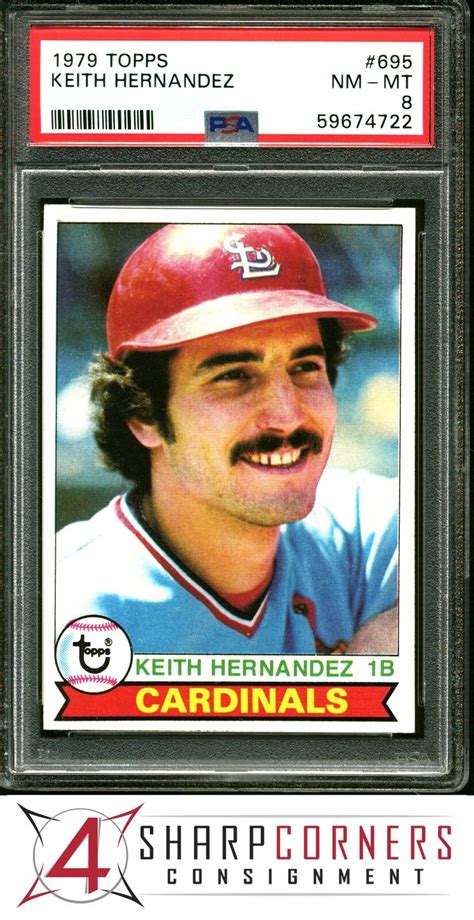1979 Topps 695 Keith Hernandez Cardinals Psa 8 Ebay