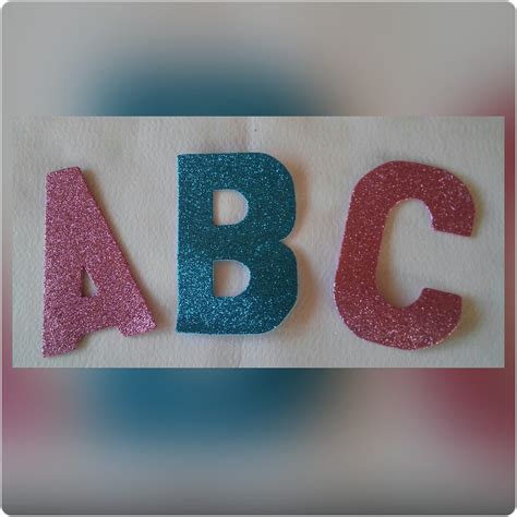Alfabeto Em Eva Com Glitter Kit Com 26 Letras R 6440 Em Mercado