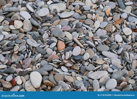 Sea Coast View Of Rocks From Above Minimalistic Background Small Sea