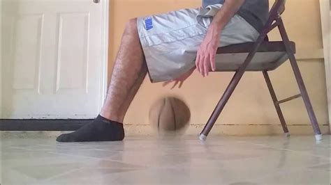 How To Dribble Under Your Legs While Sitting On A Chair Youtube